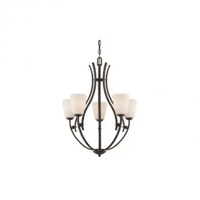 Lustre Chantilly 5x100W Noir QUOIZEL qzchantilly5