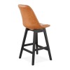 Tabouret de Bar Industriel Janie Mini Marron Noir  BS02930BRBL