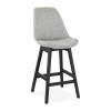 Tabouret De Bar Qoopâ Mini Gris Noir  BS02920GRBL