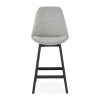 Tabouret De Bar Qoopâ Mini Gris Noir  BS02920GRBL