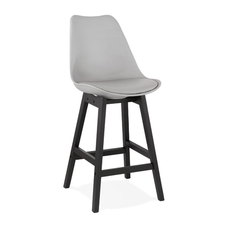 Tabouret De Bar April Mini Gris Noir  BS02910GRBL