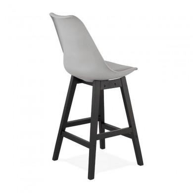 Tabouret De Bar April Mini Gris Noir  BS02910GRBL