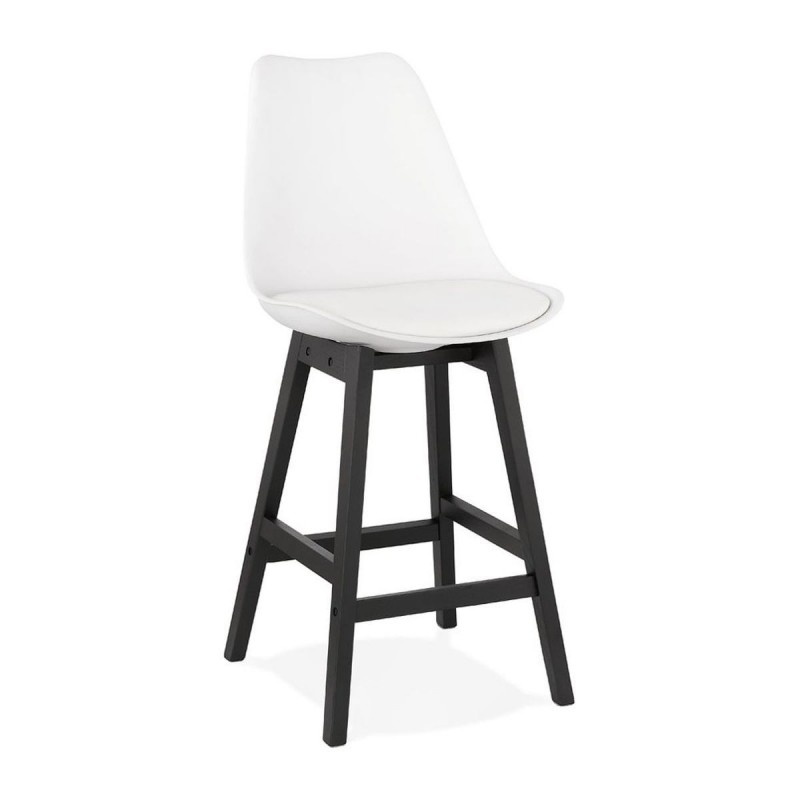 Tabouret De Bar April Mini Blanc Noir  BS02900WHBL