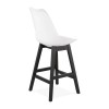 Tabouret De Bar April Mini Blanc Noir  BS02900WHBL