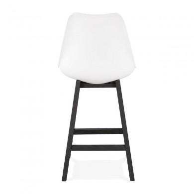 Tabouret De Bar April Mini Blanc Noir  BS02900WHBL