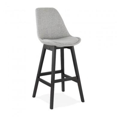 Tabouret De Bar Qoop Gris Noir  BS02870GRBL