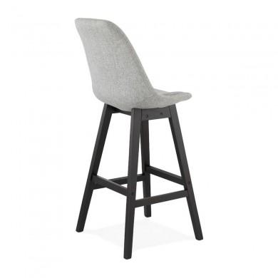 Tabouret De Bar Qoop Gris Noir  BS02870GRBL