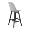 Tabouret De Bar Qoop Gris Noir  BS02870GRBL