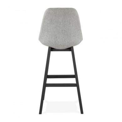 Tabouret De Bar Qoop Gris Noir  BS02870GRBL