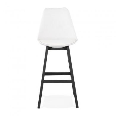 Tabouret De Bar April Blanc Noir  BS02850WHBL