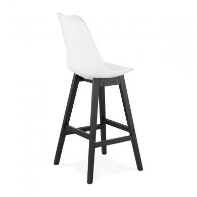 Tabouret De Bar April Blanc Noir  BS02850WHBL