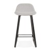 Tabouret De Bar Trapu Mini Gris clair Noir  BS02730LGBL