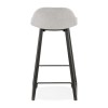 Tabouret De Bar Trapu Mini Gris clair Noir  BS02730LGBL