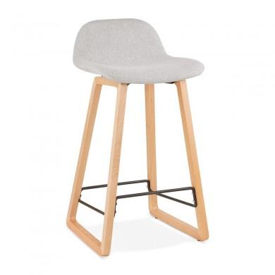 Tabouret De Bar Scandinave Trapu Mini Gris clair Naturel  BS02720LGNA