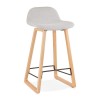 Tabouret De Bar Scandinave Trapu Mini Gris clair Naturel  BS02720LGNA