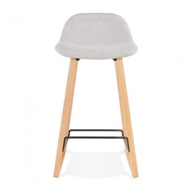 Tabouret De Bar Scandinave Trapu Mini Gris clair Naturel  BS02720LGNA