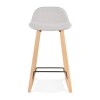 Tabouret De Bar Scandinave Trapu Mini Gris clair Naturel  BS02720LGNA