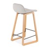 Tabouret De Bar Scandinave Trapu Mini Gris clair Naturel  BS02720LGNA