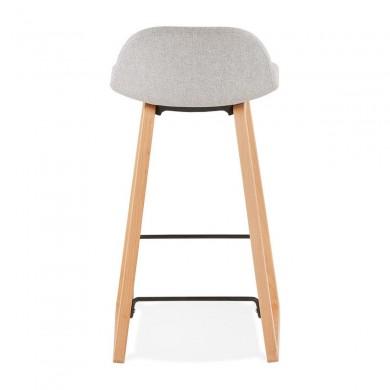 Tabouret De Bar Scandinave Trapu Mini Gris clair Naturel  BS02720LGNA