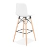 Tabouret De Bar Scandinave Detroit Blanc  BS02480WH