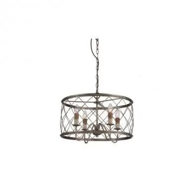 Suspension Dury 4x60W Argent QUOIZEL qzduryp