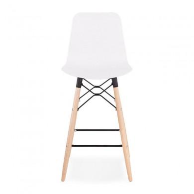 Tabouret De Bar Scandinave Detroit Mini Blanc  BS02430WH