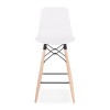 Tabouret De Bar Scandinave Detroit Mini Blanc  BS02430WH