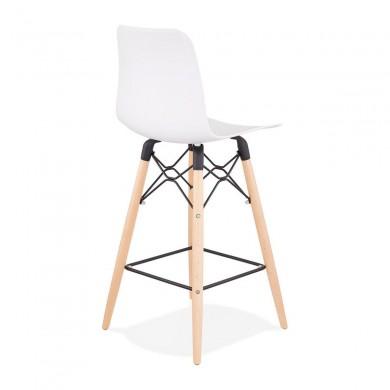 Tabouret De Bar Scandinave Detroit Mini Blanc  BS02430WH