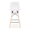 Tabouret De Bar Scandinave Detroit Mini Blanc  BS02430WH