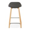 Tabouret De Bar Trapu Mini Gris foncé Naturel  BS02360DGNA