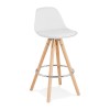 Tabouret De Bar Scandinave Anau Mini Blanc  BS02280WH