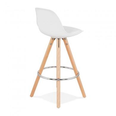 Tabouret De Bar Scandinave Anau Mini Blanc  BS02280WH