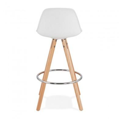 Tabouret De Bar Scandinave Anau Mini Blanc  BS02280WH