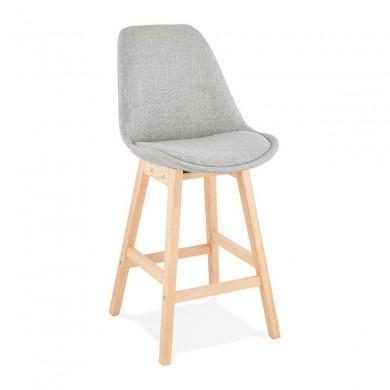 Tabouret De Bar Qoopâ Mini Gris Naturel  BS01960GRNA