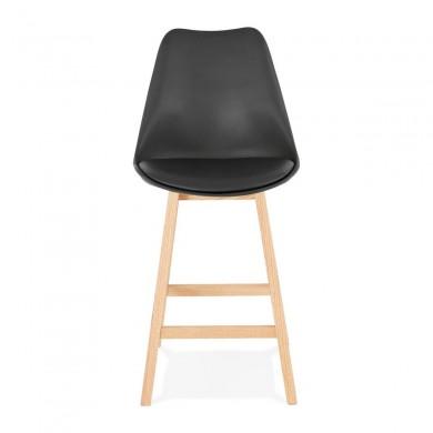 Tabouret De Bar April Mini Noir Naturel  BS01930BLNA