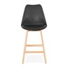 Tabouret De Bar April Mini Noir Naturel  BS01930BLNA