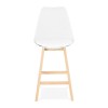 Tabouret De Bar Scandinave April Mini Blanc Naturel  BS01920WHNA