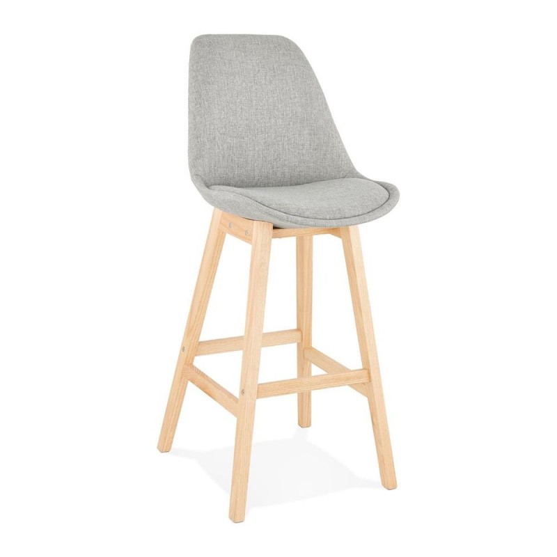 Tabouret De Bar Qoop Gris Naturel  BS01910GRNA