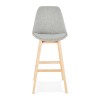 Tabouret De Bar Qoop Gris Naturel  BS01910GRNA