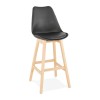 Tabouret De Bar April Noir Naturel  BS01880BLNA