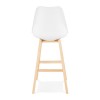 Tabouret De Bar Scandinave April Blanc Naturel  BS01870WHNA