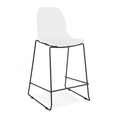 Tabouret De Bar Ziggy Mini Blanc Noir  BS01730WHBL