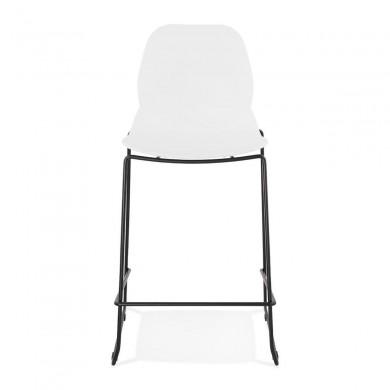 Tabouret De Bar Ziggy Mini Blanc Noir  BS01730WHBL