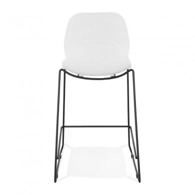 Tabouret De Bar Ziggy Mini Blanc Noir  BS01730WHBL