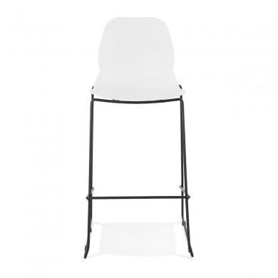 Tabouret De Bar Ziggy Blanc Noir  BS01720WHBL