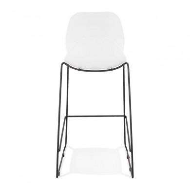 Tabouret De Bar Ziggy Blanc Noir  BS01720WHBL