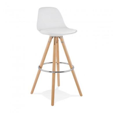 Tabouret De Bar Scandinave Anau Blanc  BS01480WH