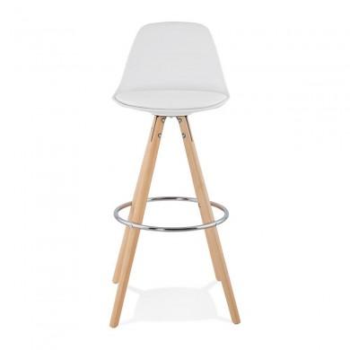 Tabouret De Bar Scandinave Anau Blanc  BS01480WH