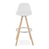 Tabouret De Bar Scandinave Anau Blanc  BS01480WH