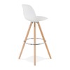 Tabouret De Bar Scandinave Anau Blanc  BS01480WH